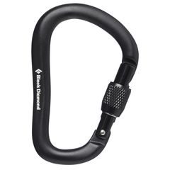 BLACK DIAMOND ROCKLOCK SCREWGATE CARABINER Black