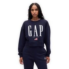 GAP 843301-02 Oversize mikina s logem VintageSoft Tmavě modrá