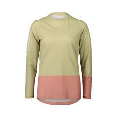 POC W's MTB Pure LS Jersey Prehnite Green/Rock Salt