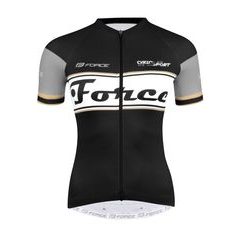 FORCE RETRO UNI kr. rukáv, černo-zlatý