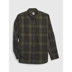 GAP 780257-02 Dětská flanelová košile Zelená