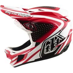 TROY LEE DESIGNS D4 POLYACRYLITE MIPS THE LINE FIRE / WHITE