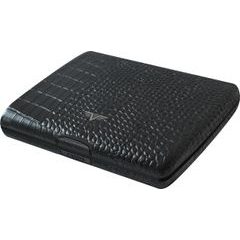 TRU VIRTU Papers & Cards RAY - leather Croco Black