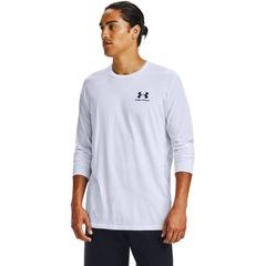 UNDER ARMOUR SPORTSTYLE LEFT CHEST LS, White / Black