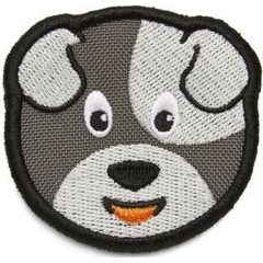 AFFENZAHN Velcro badge Dog - grey