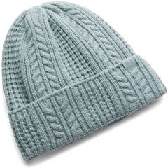 UNDER ARMOUR W Halftime Cable Knit Beanie-GRN