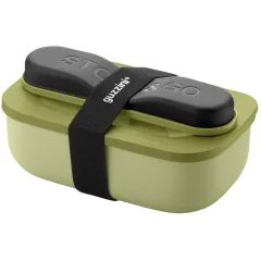 GUZZINI Dóza na potraviny s cestovním příborem STORE&GO, Avocado green