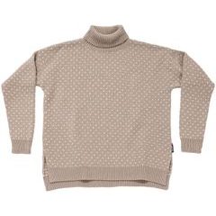 DEVOLD Sørisen Wool High Neck Wmn Stone/Offwhite
