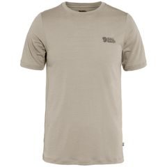 FJÄLLRÄVEN Abisko Wool Logo SS M Light Fossil