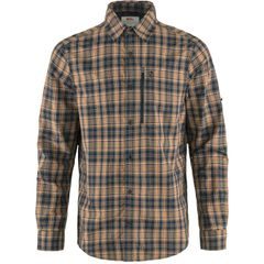 FJÄLLRÄVEN Abisko Hike Shirt LS M Dark Navy-Buckwheat Brown