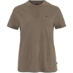 FJÄLLRÄVEN Hemp Blend T-shirt W Suede Brown