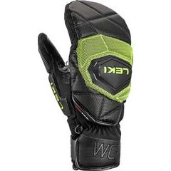 LEKI WCR Coach 3D Mitt, black-ice lemon