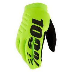 100% BRISKER Youth Gloves Fluo Yellow/Black