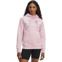 UNDER ARMOUR UA Rival Flc Shimmer Hdy-PNK