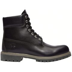 TIMBERLAND 6 Inch Premium WP Boot Black F Grain W Dk Brown