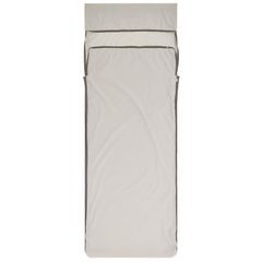 SEA TO SUMMIT Silk Blend Sleeping Bag Liner - Rectangular w/ Pillow Sleeve Moonstruck Grey