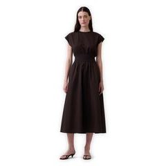GAP 877701-00 Midi šaty s kapsami Hnědá
