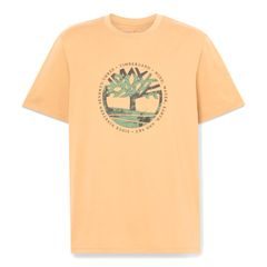 TIMBERLAND Tree Logo Lake House Graphic Tee Light Wheat Boot