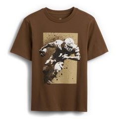 GAP 887409-01 Dětské tričko s potiskem Hnědá