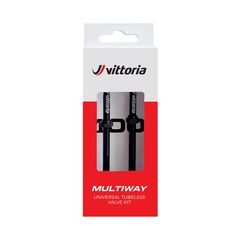 VITTORIA Multiway tubeless valve alloy black 40mm (2 pcs)