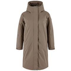FJÄLLRÄVEN Övik GTX Padded Parka W Suede Brown
