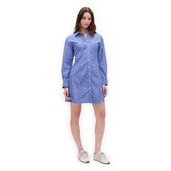 GAP 815979-01 Košilové popelínové mini šaty Modrá
