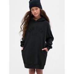 GAP 787164-02 Dětské mikinové šaty s logem Černá