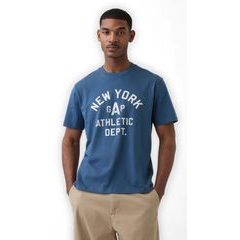 GAP 889500-01 Tričko s logem Athletic Everyday Soft Tmavě modrá