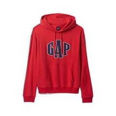 GAP Oversize mikina s logem Červená