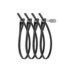 HIPLOK Z LOK 4 PACK ALL BLACK (ZLK4AB)