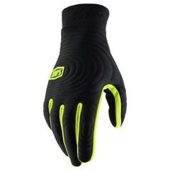 100% BRISKER XTREME Gloves Black/Fluo Yellow