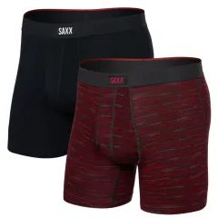 SAXX VIBE XTRA SUPER SOFT BB FLY 2PK spacedye stripe/black