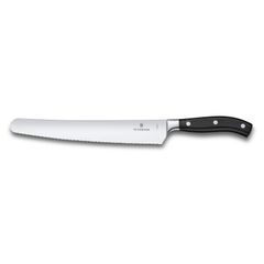 VICTORINOX 7.7433.26G Nůž na chleba Grand Maître, kovaný, vlnkované ostří, 26 cm, plast, černý