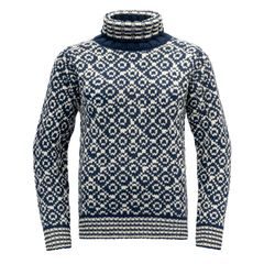DEVOLD Svalbard Wool High Neck, Night/Offwhite