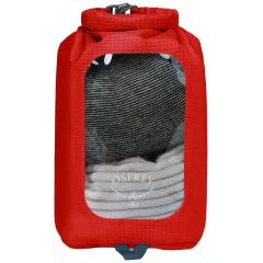 OSPREY DRY SACK 6 W/WINDOW, mars orange