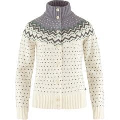 FJÄLLRÄVEN Övik Knit Cardigan W, Chalk White-Flint Grey