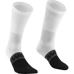 MAVIC SOCK AKSIUM HIGH WHITE BLACK