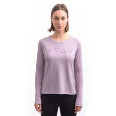 SENSOR MERINO BLEND ELEMENTS dámské triko dl.rukáv mystic violet