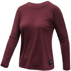 SENSOR MERINO AIR traveller dámské triko dl.rukáv port red