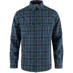FJÄLLRÄVEN Övik Travel Shirt LS M Indigo Blue-Dark Navy