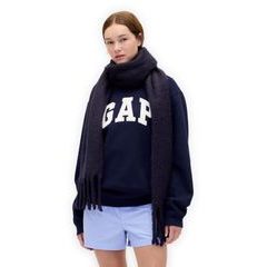 GAP 846770-00 Šála s příměsí vlny Tmavě modrá