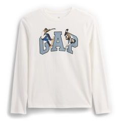 GAP 817485-05 Dětské tričko s logem Bílá