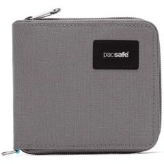 PACSAFE RFIDSAFE ZIP AROUND WALLET stone