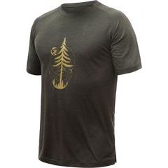 SENSOR MERINO AIR PT EARTH pánské triko kr.rukáv olive green