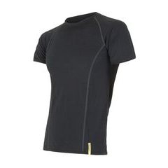 SENSOR MERINO ACTIVE pánské triko kr.rukáv, černá