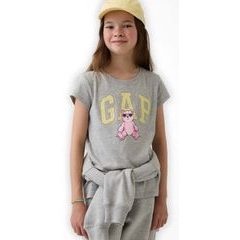 GAP 889645-03 Dětské tričko s logem Šedá