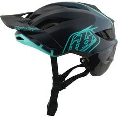TROY LEE DESIGNS FLOWLINE SE MIPS BADGE CARBON / REAL TEAL