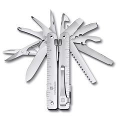 VICTORINOX Swiss Tool MX Clip, Silver, Blister