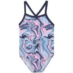 COLOR KIDS Swimsuit Sporty, AOP, cerulean