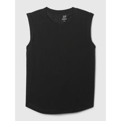 GAP Lněný tílkový top Černá